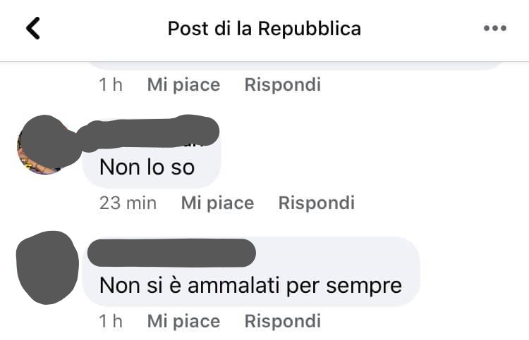 non si è ammalati per sempre